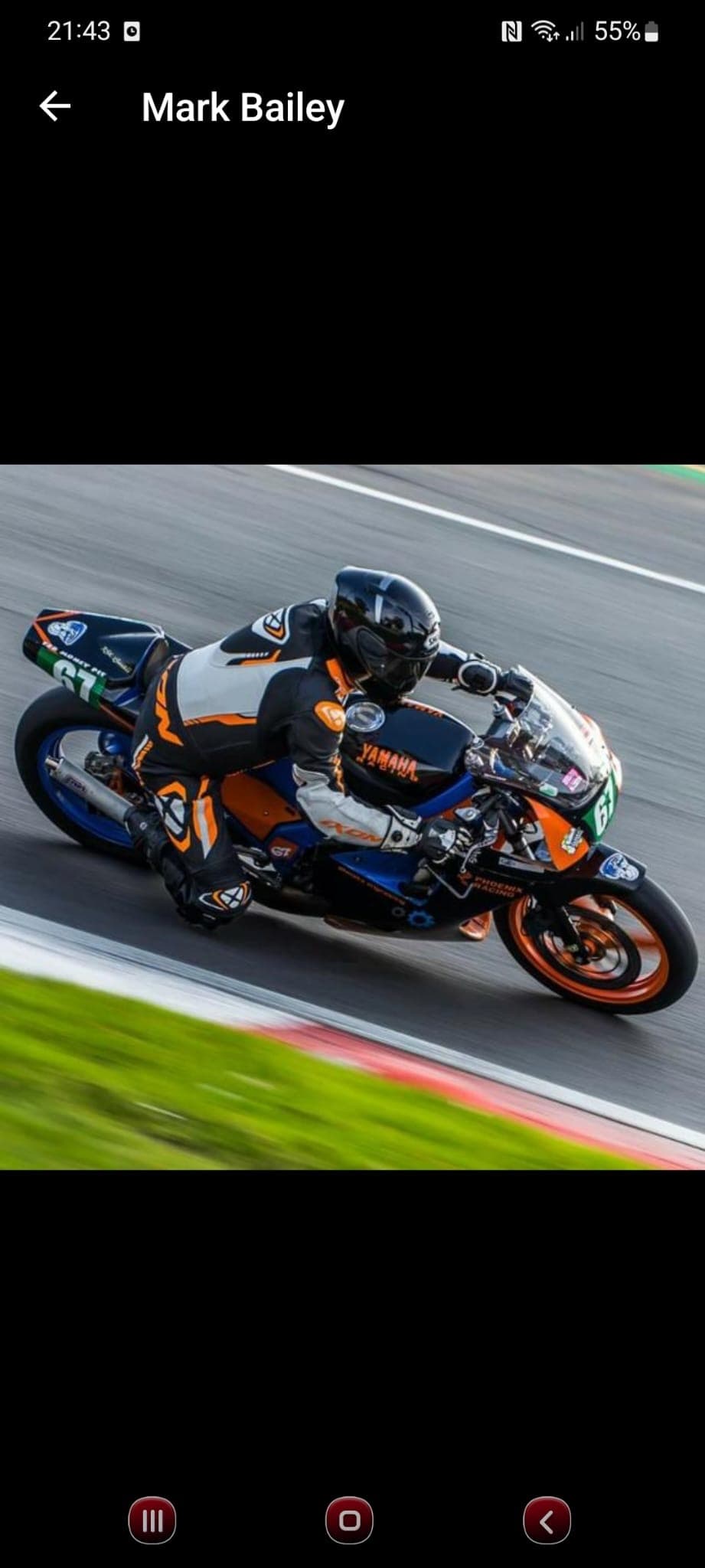 Mark Bailey on the TZR250